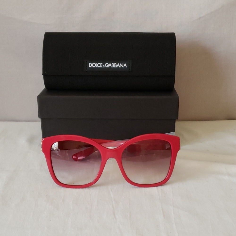 New Dolce & Gabbana Fuschia 55mm Sunglasses